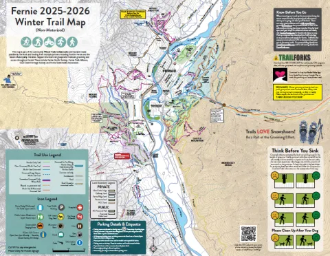Fernie Winter Trail Map