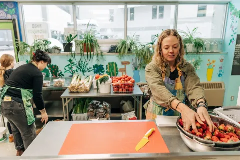 Healthy Kimberley volunteers will be able to safely store, process and preserve more recovered food thanks to new equipment and inventory systems. 